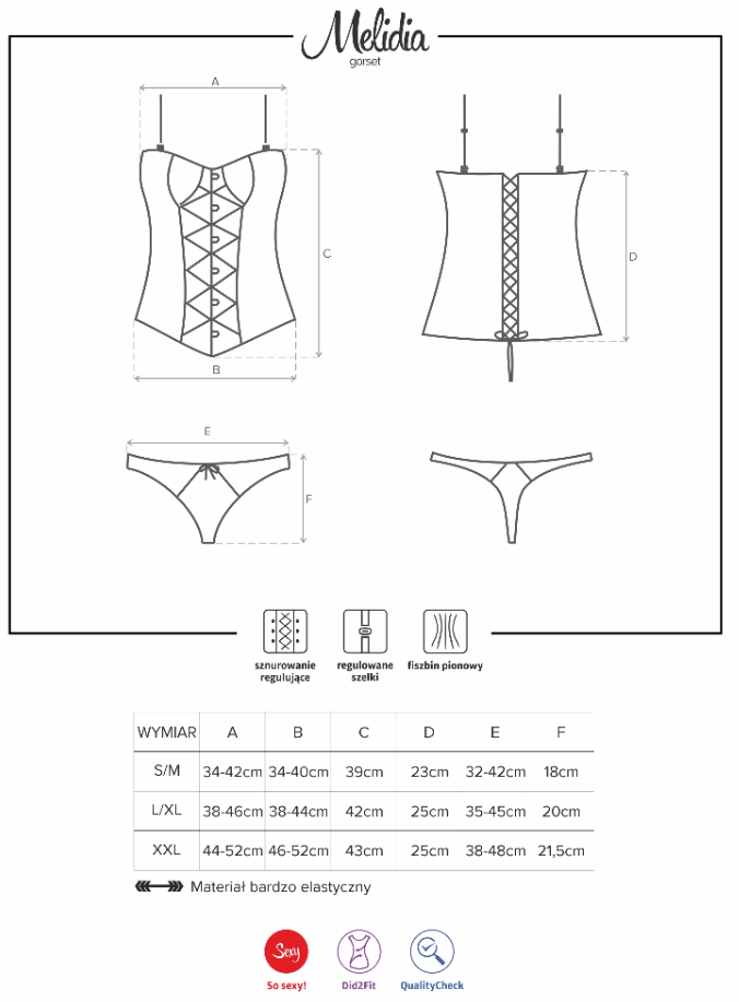 Obsessive korzet Melidia