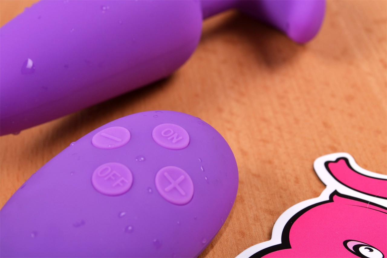 Vibrační anální kolík Orchid Zen s ovladačem, starší verze