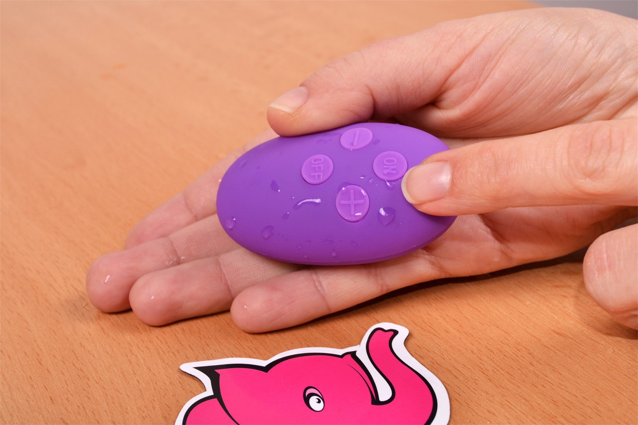 Vibrační anální kolík Orchid Zen s ovladačem, starší verze, ovladač