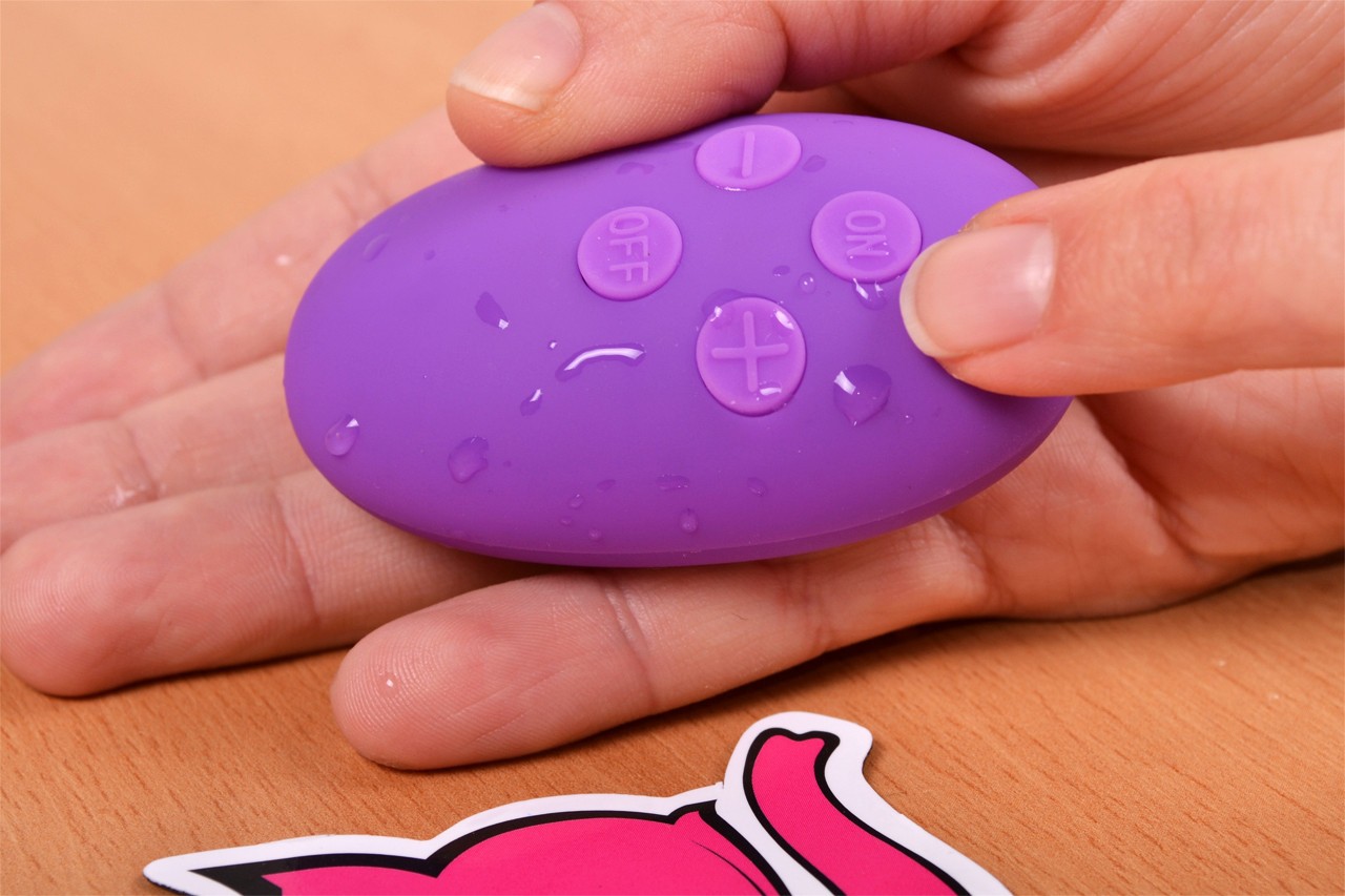 Vibrační anální kolík Orchid Zen s ovladačem, starší verze, ovladač