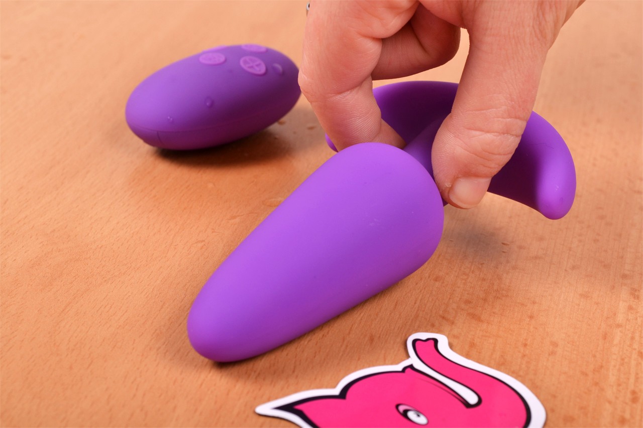 Vibrační anální kolík Orchid Zen s ovladačem, starší verze