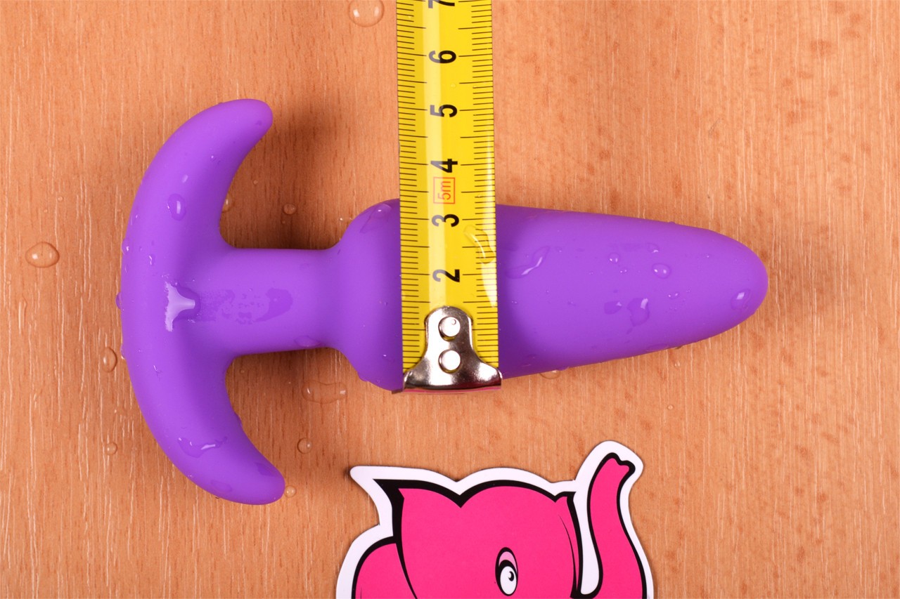 Vibrační anální kolík Orchid Zen s ovladačem, starší verze, rozměry