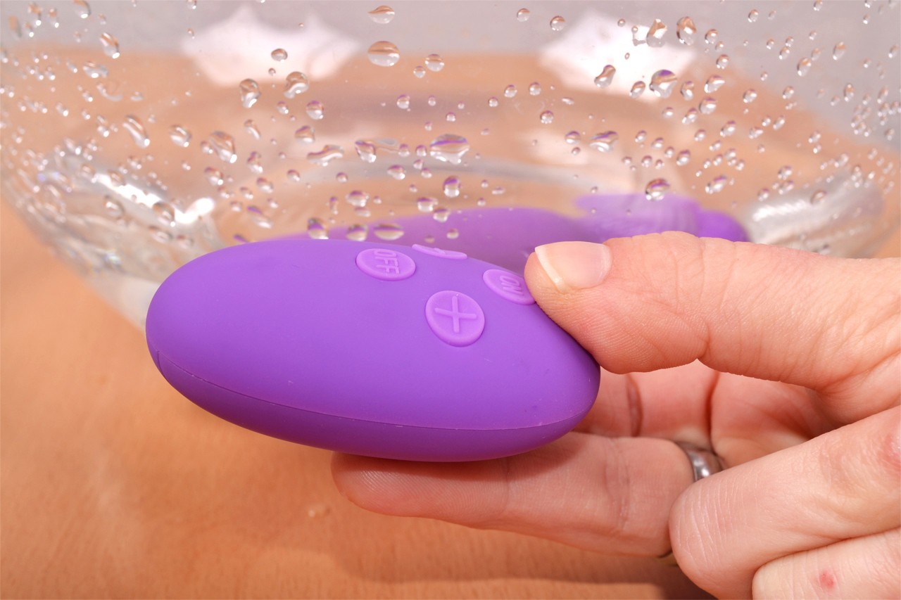 Vibrační anální kolík Orchid Zen s ovladačem, starší verze, voděodolnost