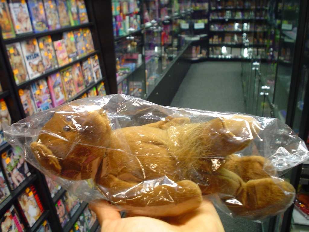 Žert. plyšový medvěd s penisem