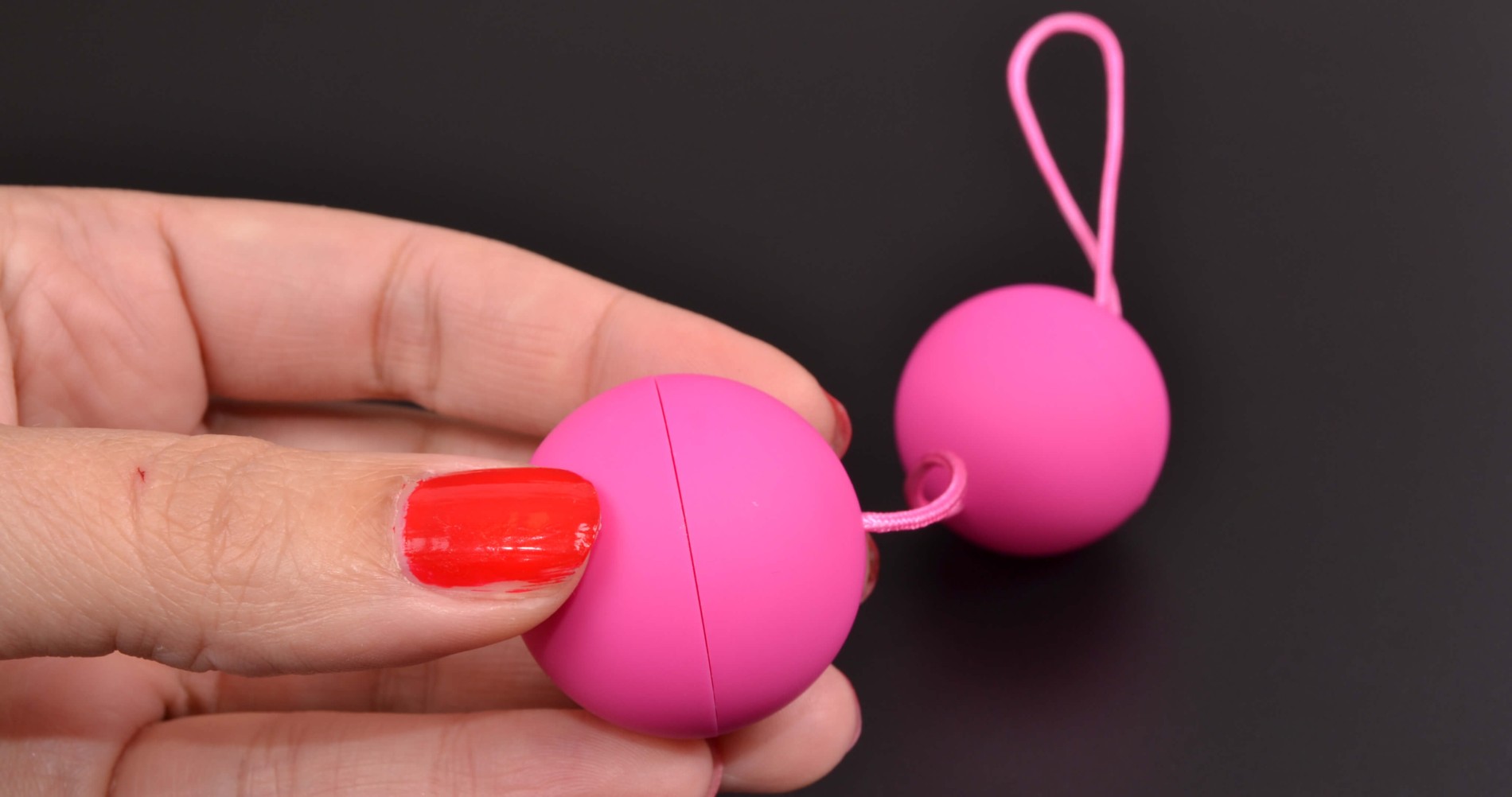 Venušiny kuličky Pinky Balls, v ruce