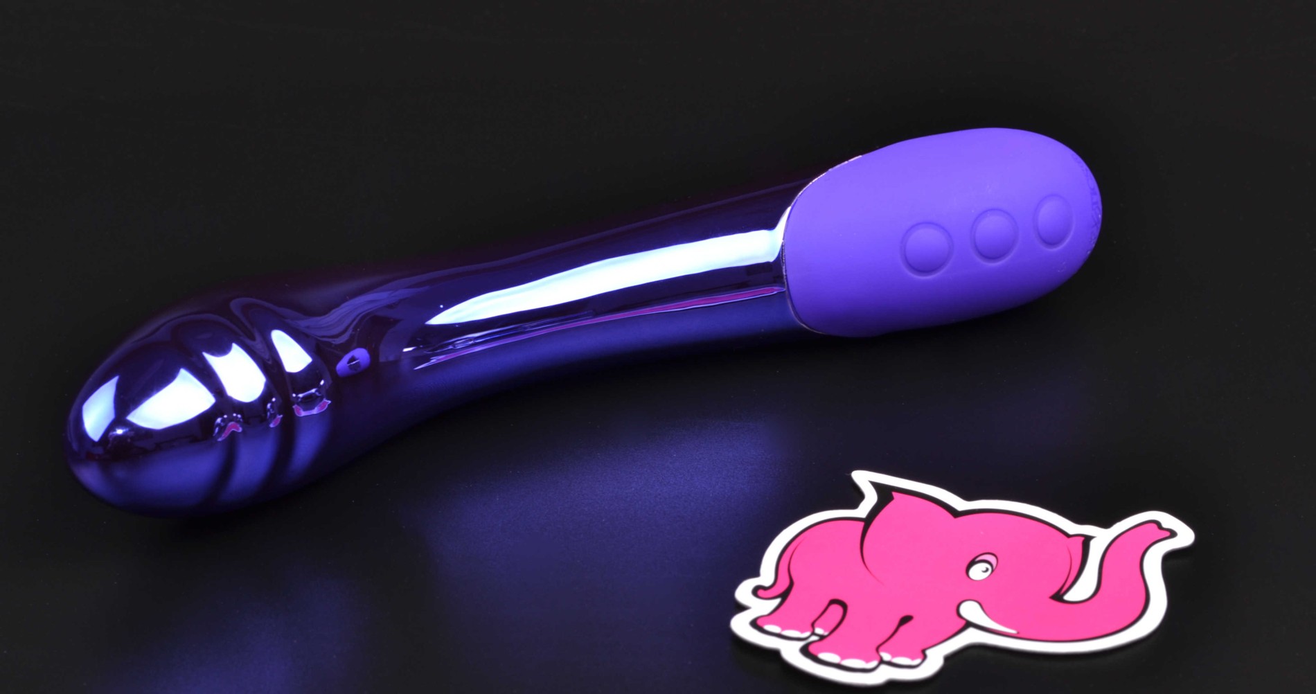 Plastový vibrátor Purple Lightning