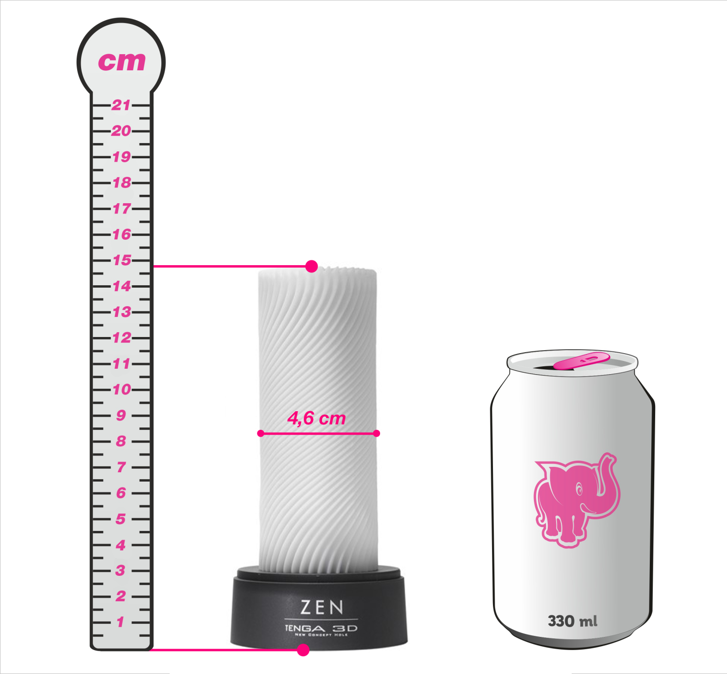 Tenga 3D Zen masturbátor, plechovka