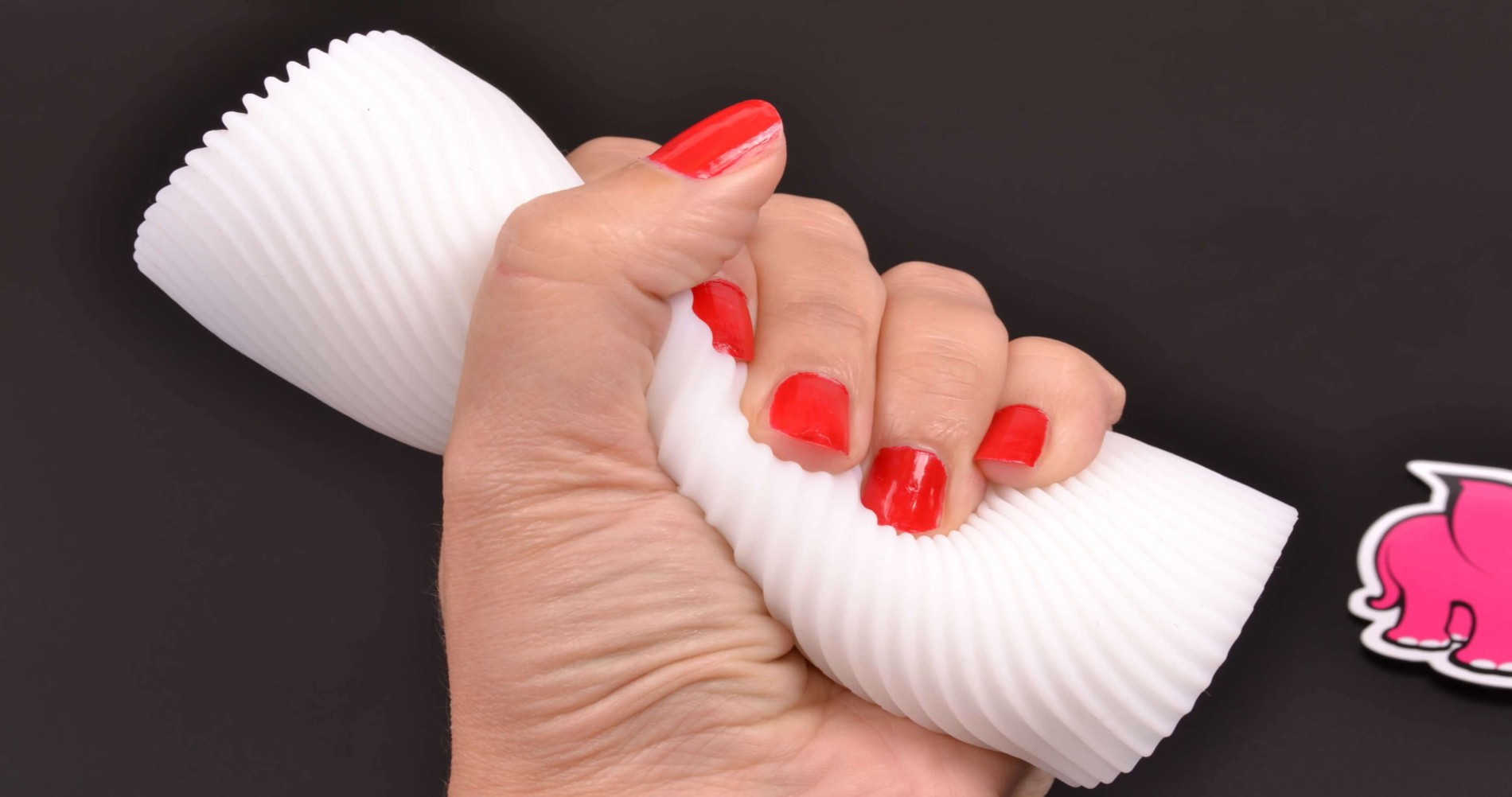 Tenga 3D Zen masturbátor, mačkání