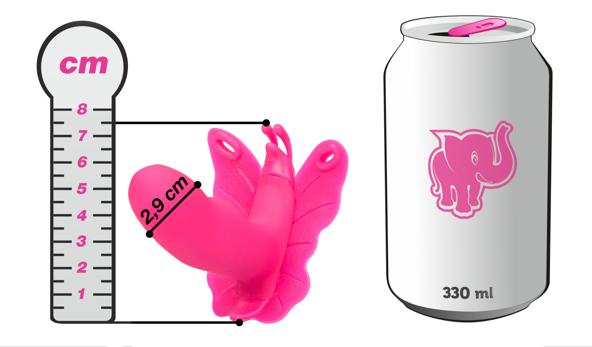 Vibrační motýlek Little Pleasure – plechovka