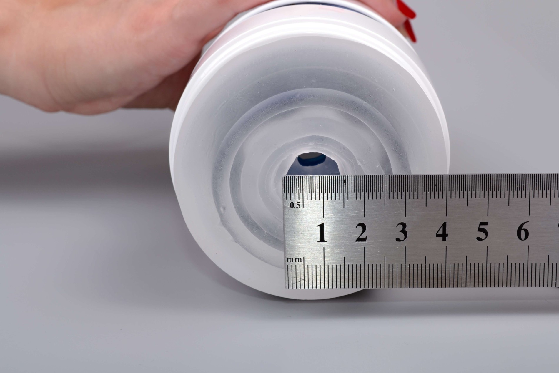 Tenga Aero Silver Ring masturbátor, rozměry