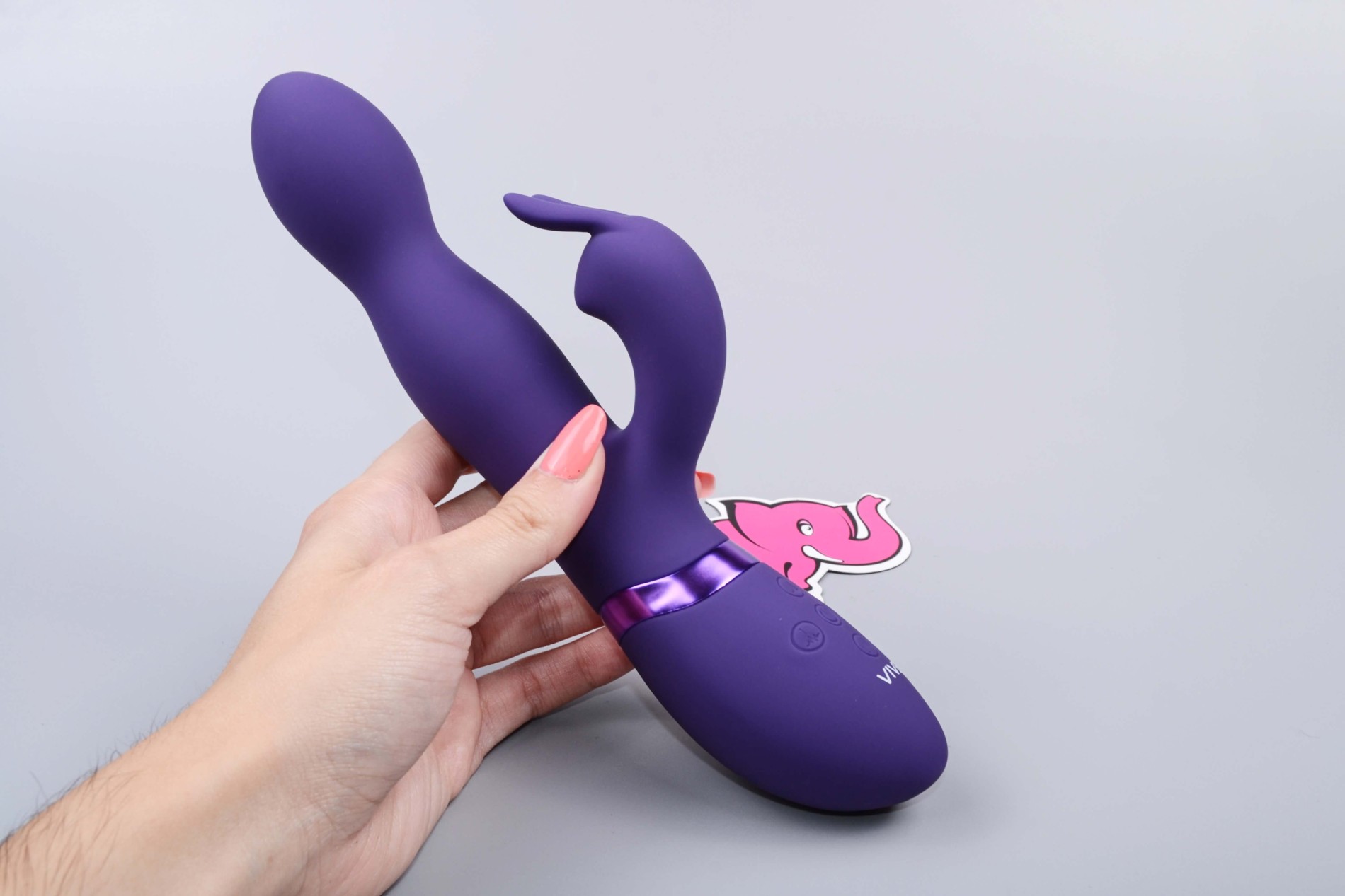 Rotační vibrátor Viver Bunny, v ruce