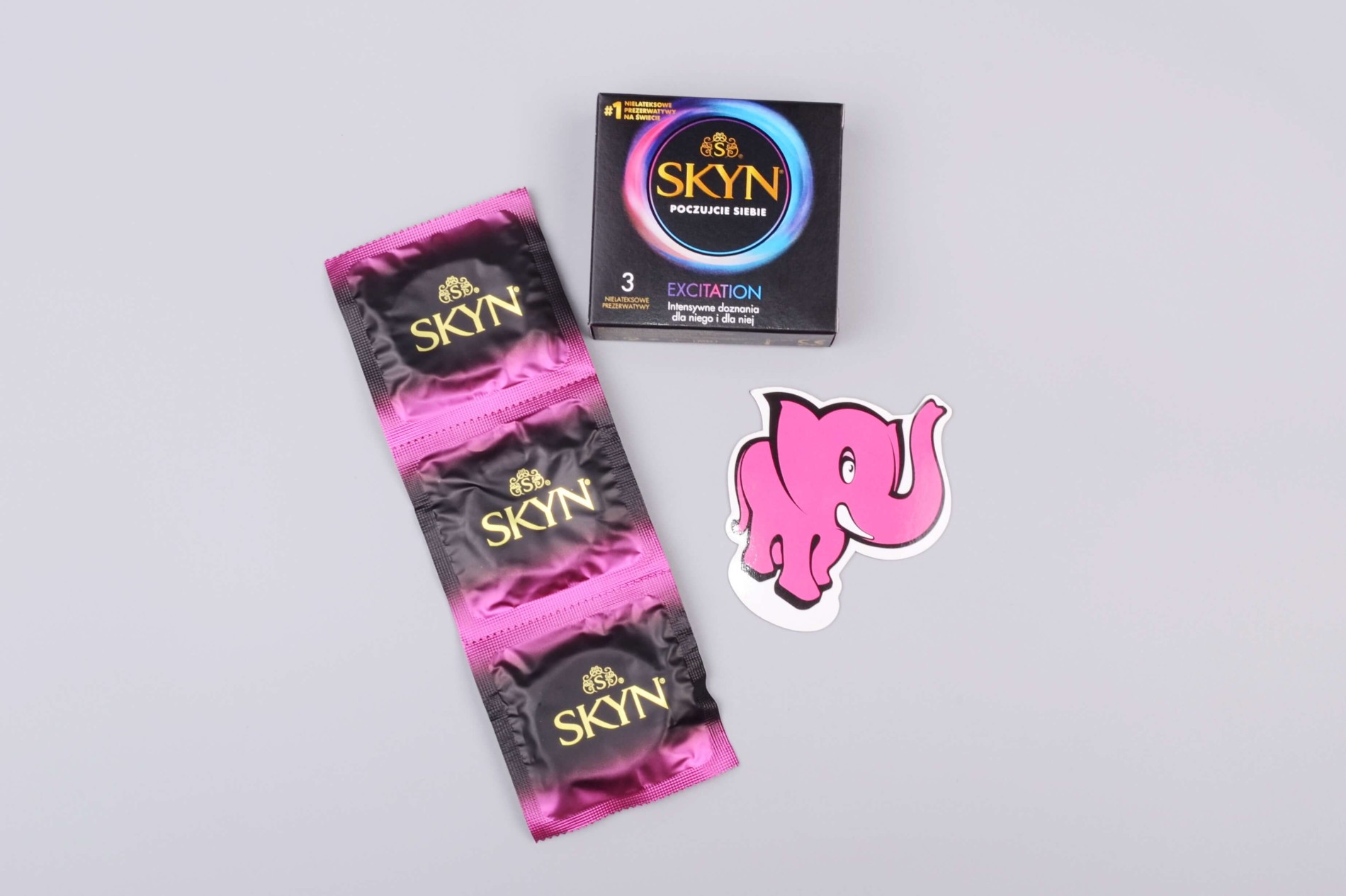 SKYN Excitation – bezlatexové kondomy (3 ks)