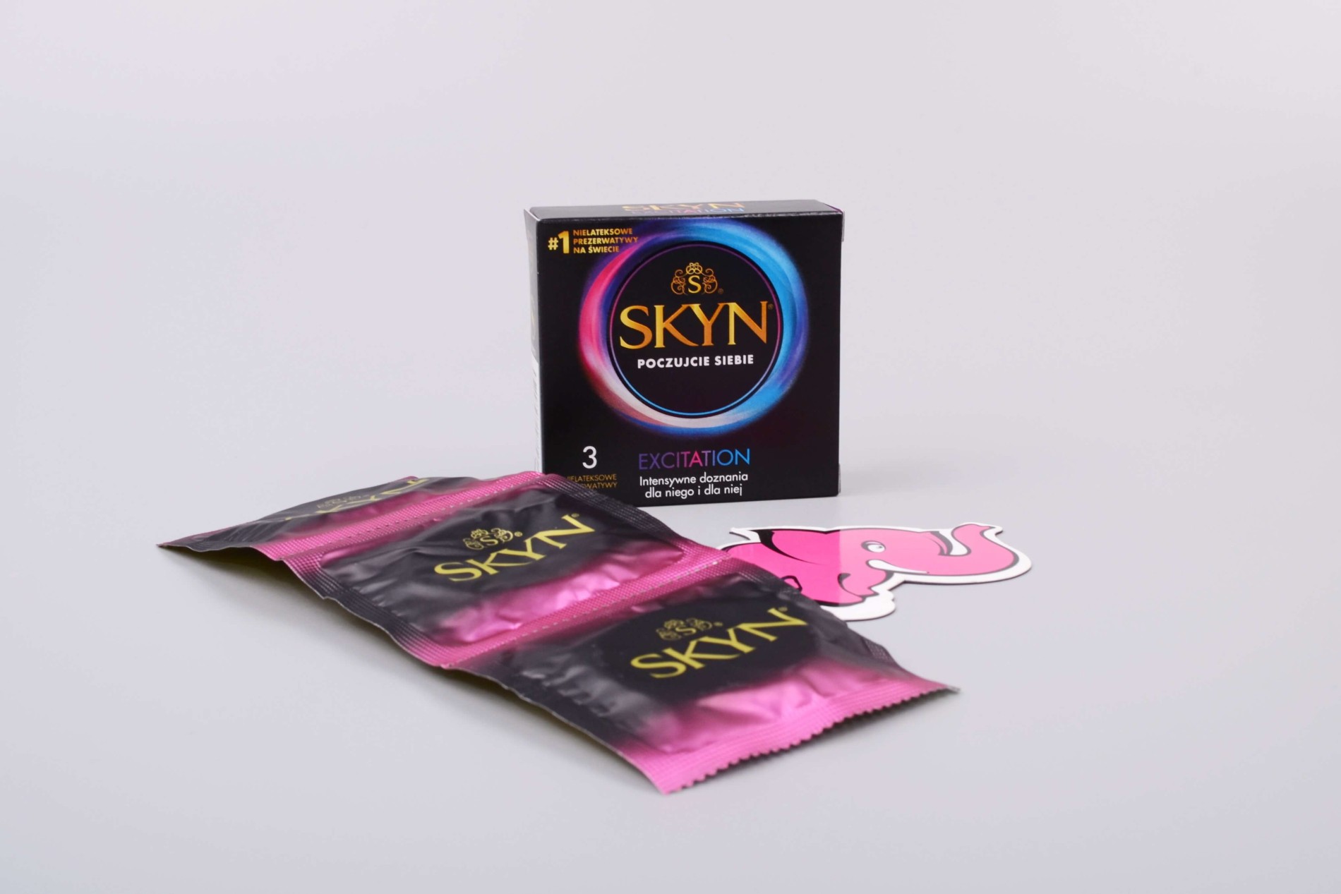SKYN Excitation – bezlatexové kondomy (3 ks)