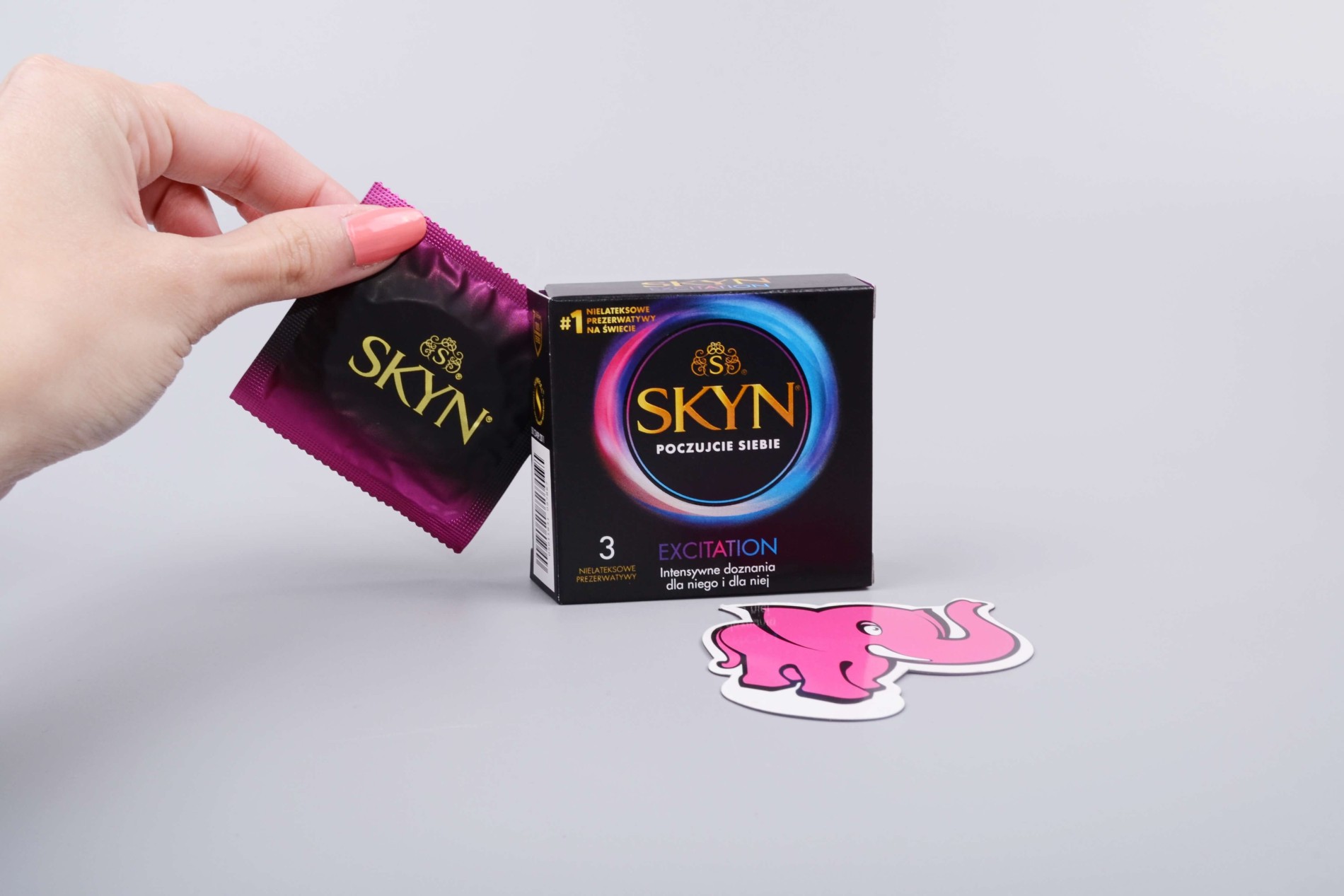 SKYN Excitation – bezlatexové kondomy (3 ks)