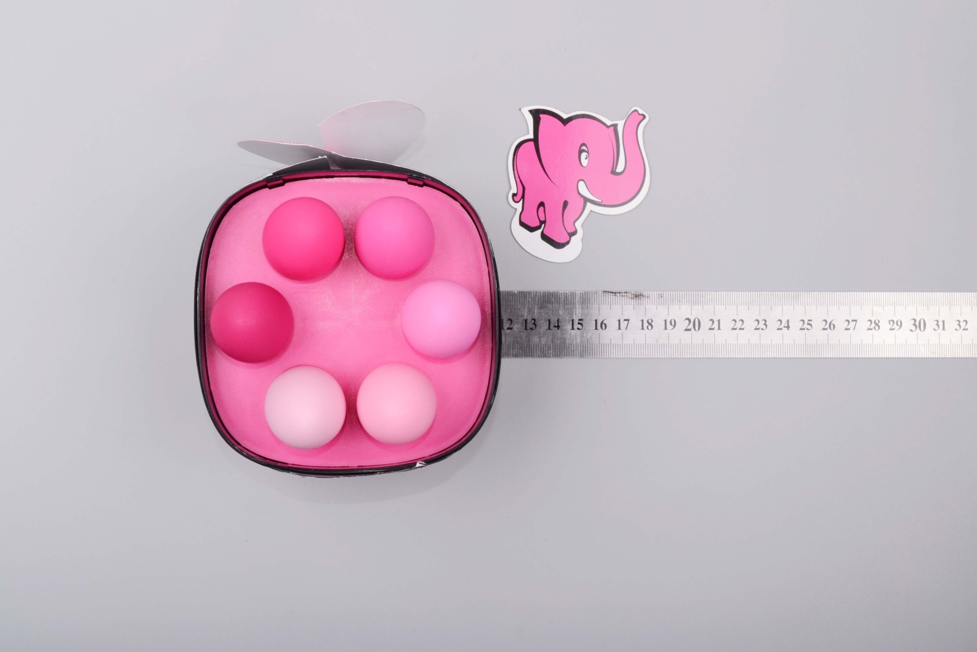 Sada vaginálních činek Deluxe Petite Kegel Balls, rozměry