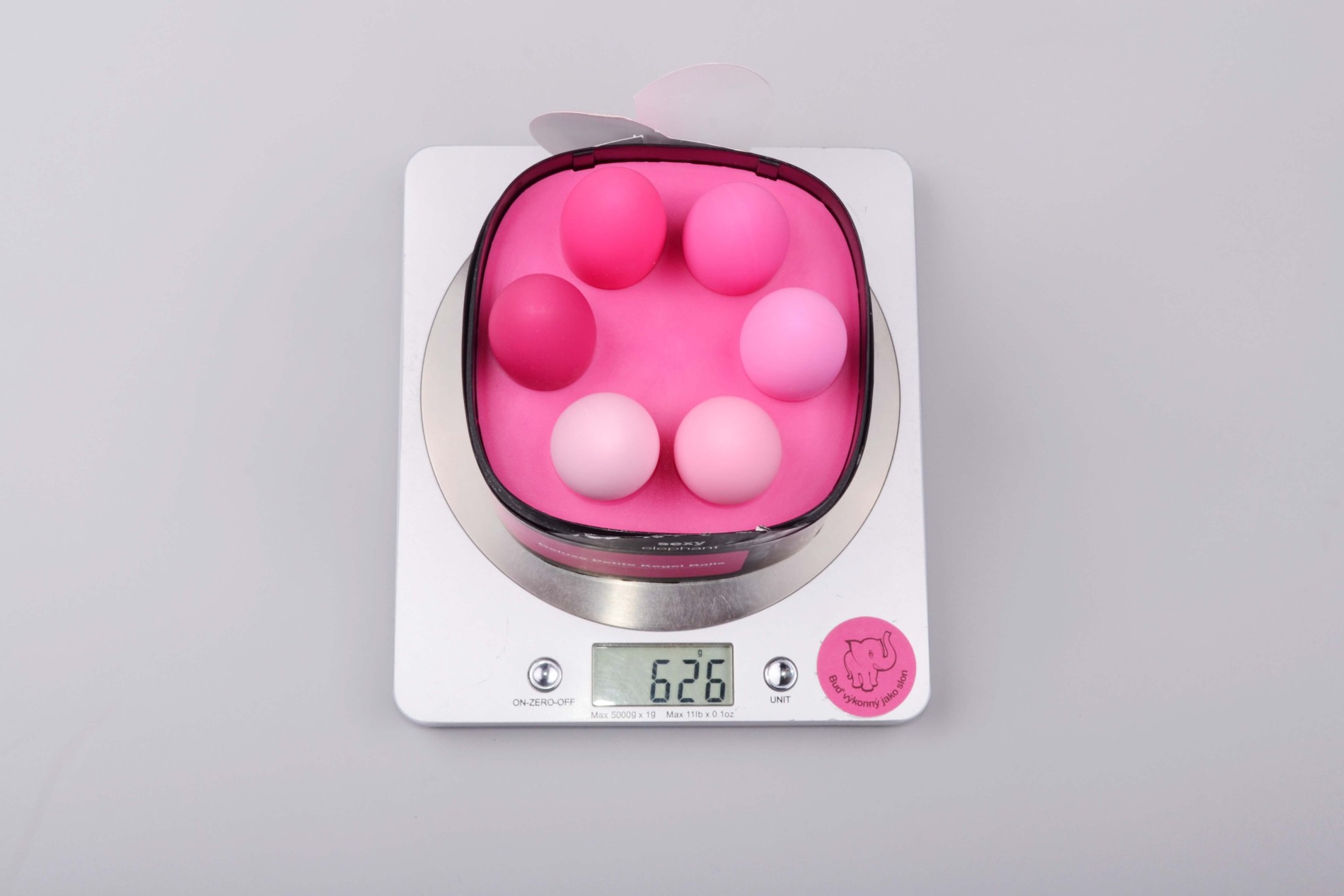 Sada vaginálních činek Deluxe Petite Kegel Balls, váha