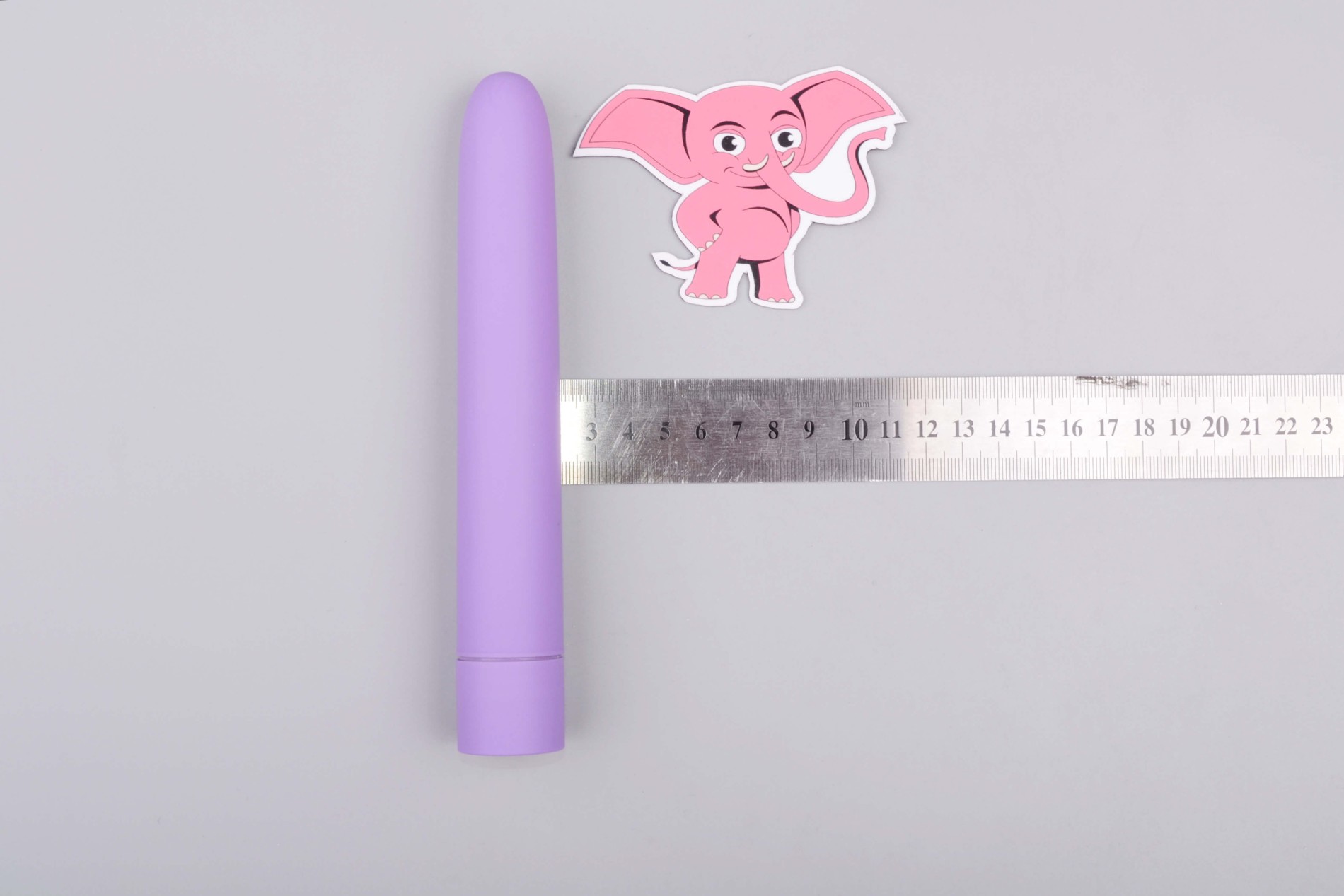 Plastový vibrátor Viabra, rozměry