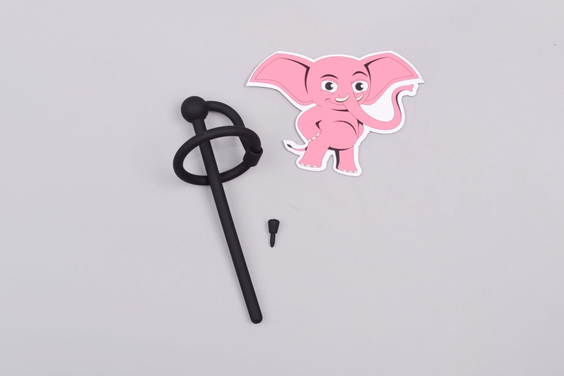 Silikonový sperma stopper s kroužkem a zátkou Pissing Pleasure (6 mm)