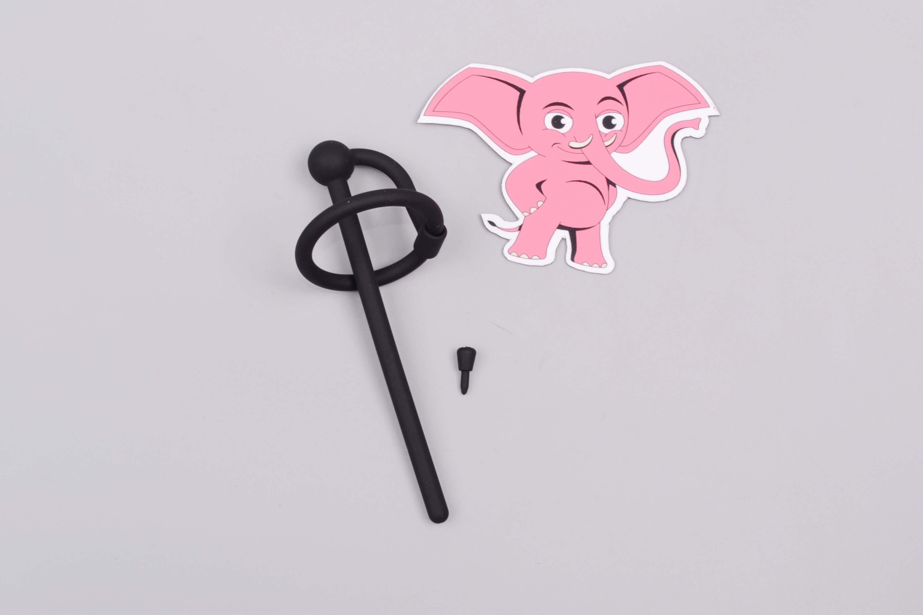 Silikonový sperma stopper s kroužkem a zátkou Pissing Pleasure (6 mm)