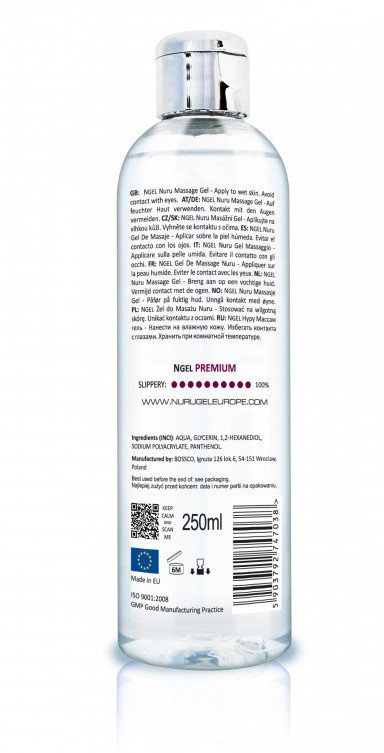 Masážní Nuru Gel Premium Long Lasting Ride (250 ml)