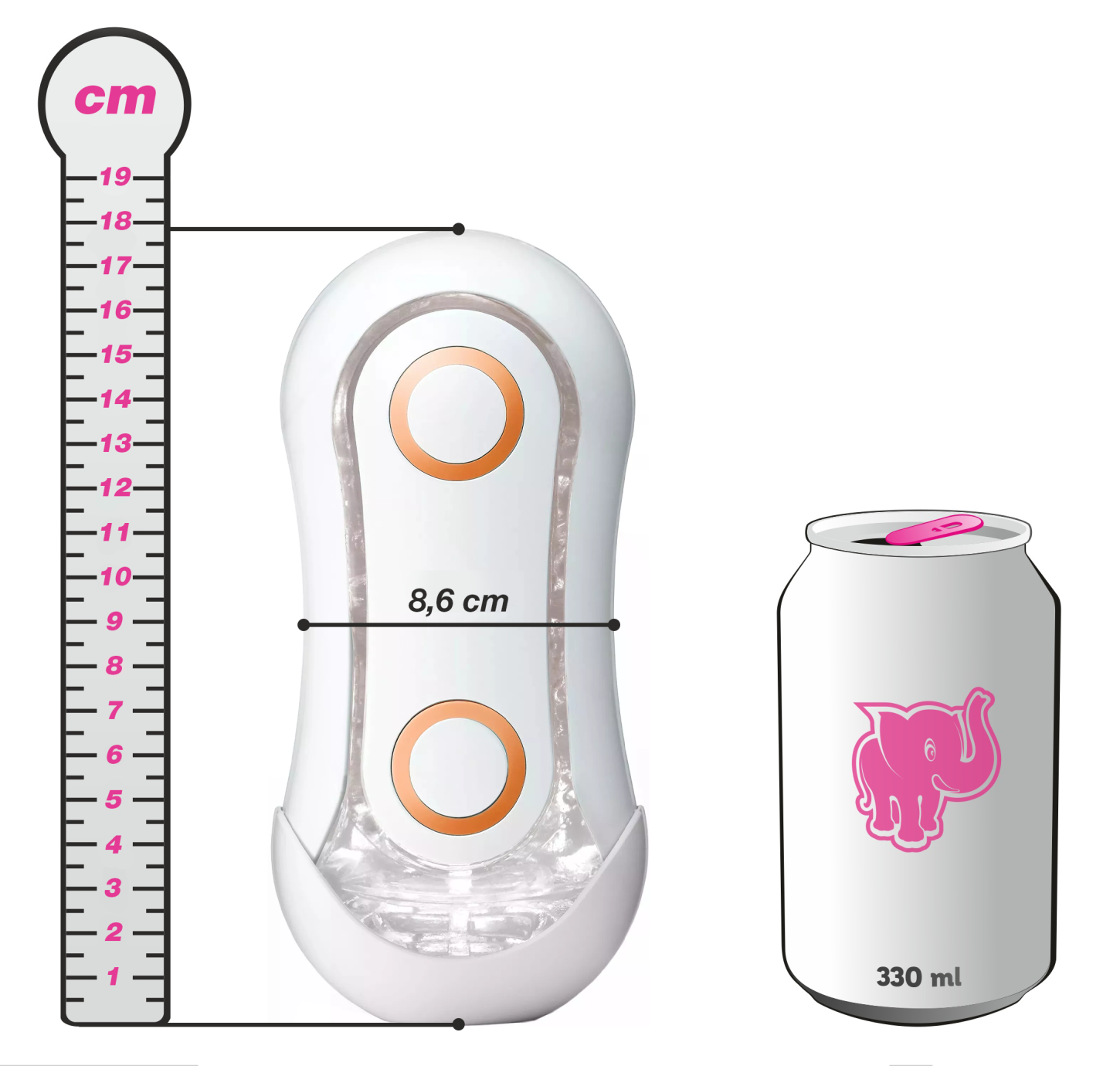 Tenga Flip Orb Crush masturbátor, plechovka