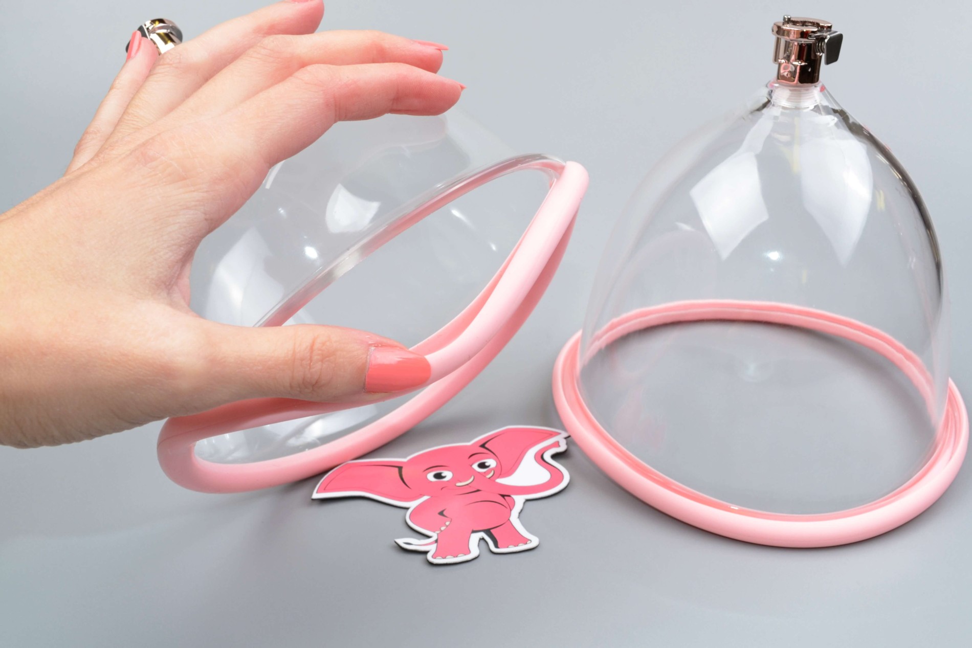 Vakuová pumpa na prsa Rose Gold