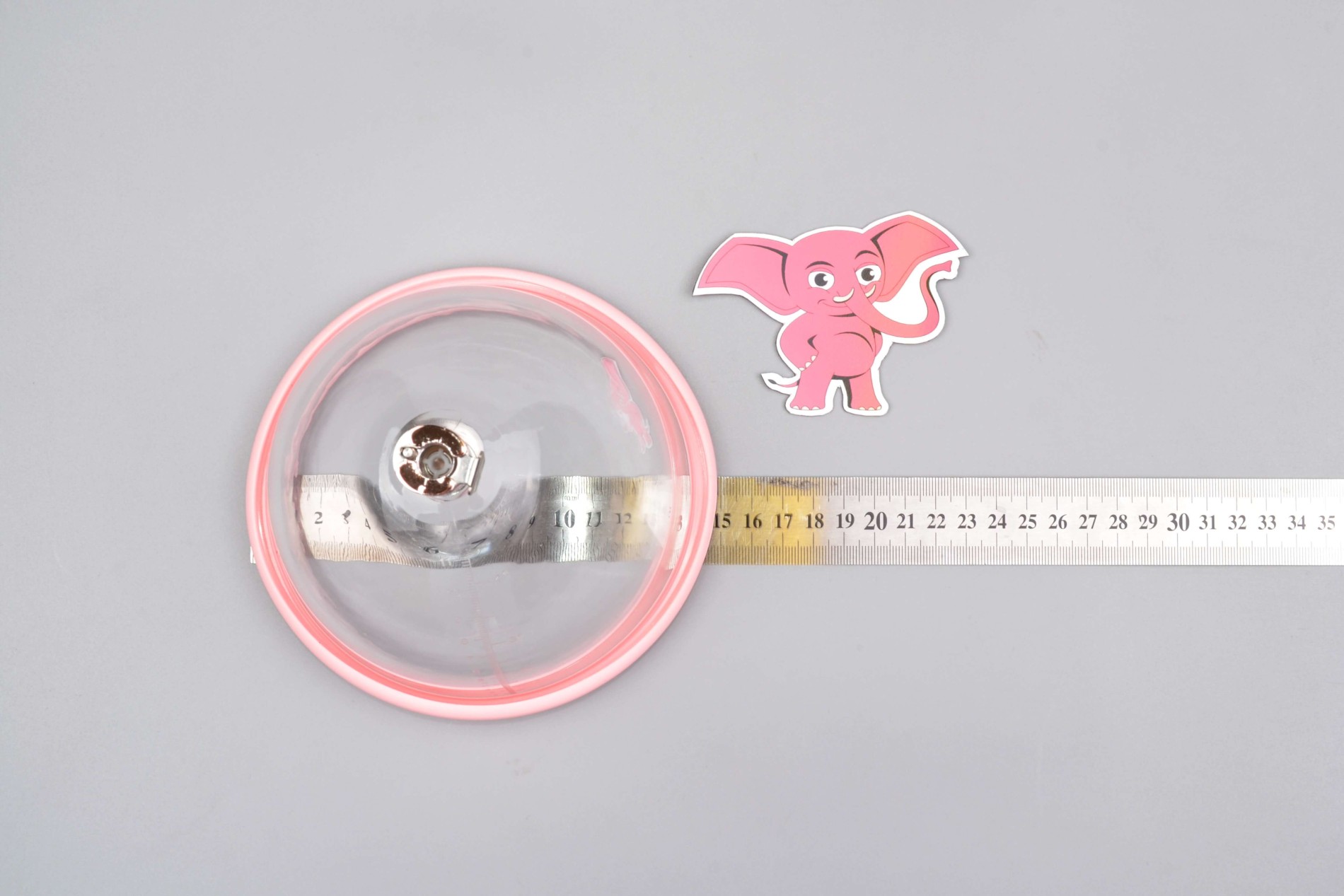 Vakuová pumpa na prsa Rose Gold - L, rozměry