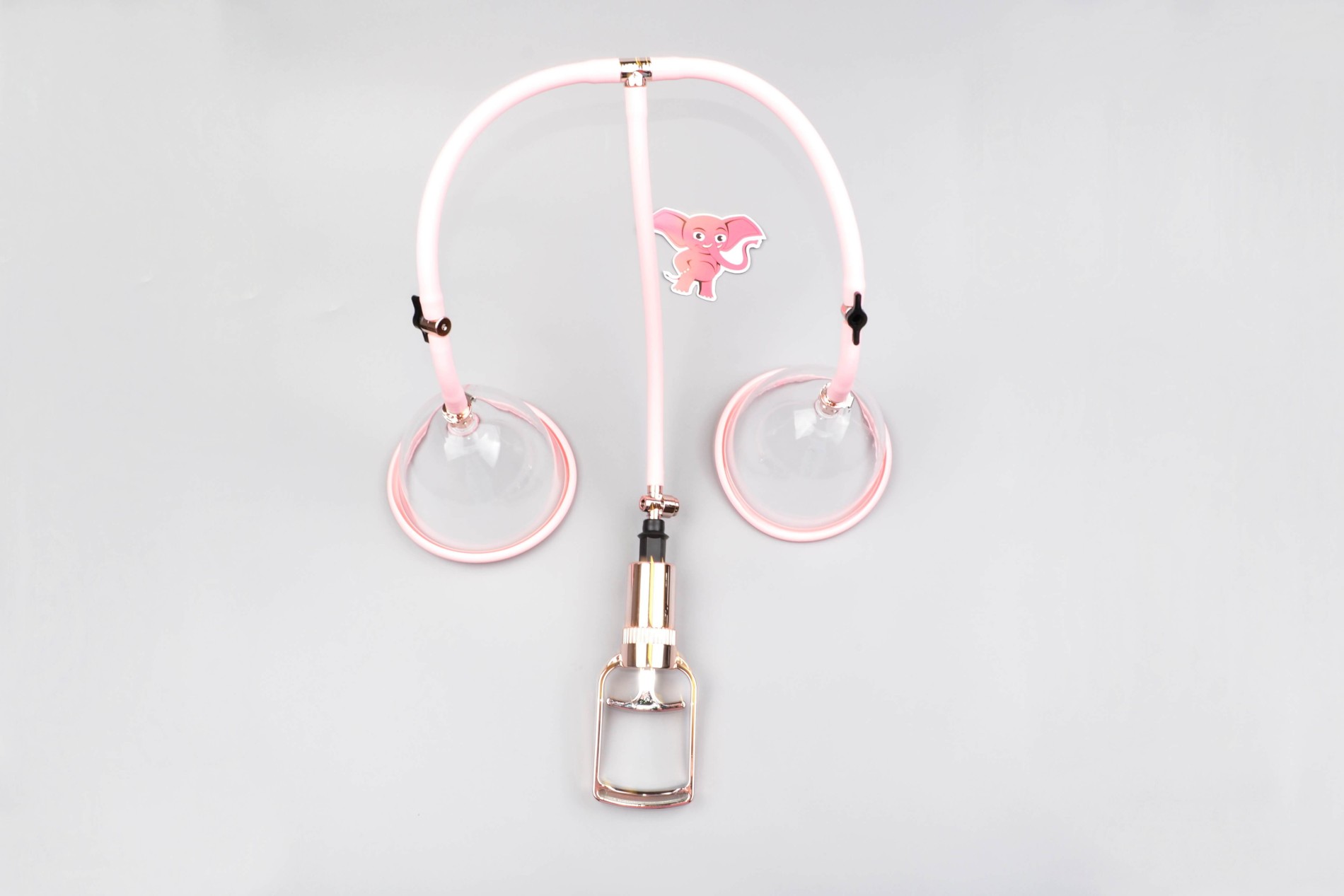 Vakuová pumpa na prsa Rose Gold - M