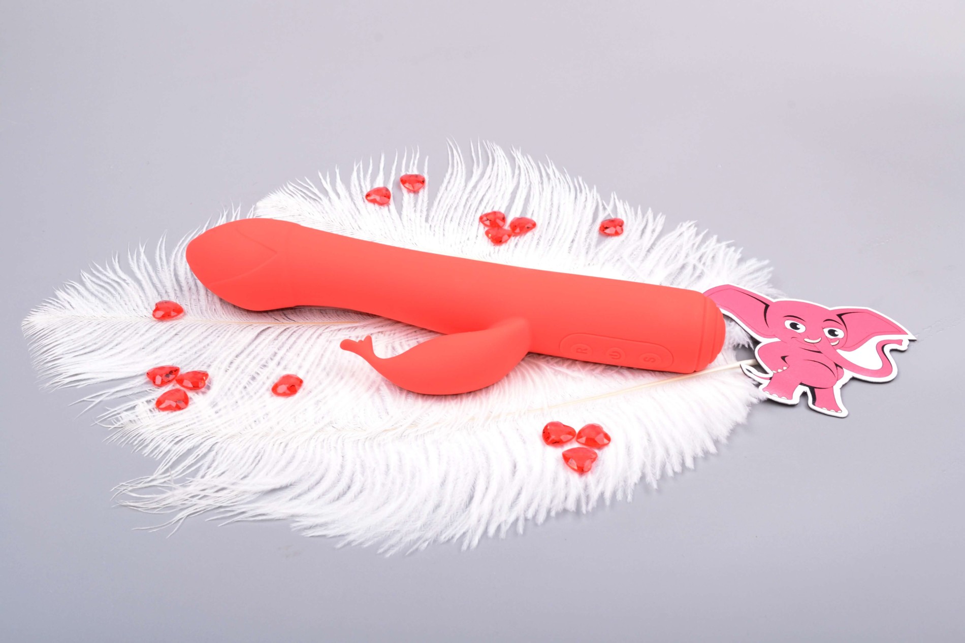 Vibrátor s výběžkem na klitoris Tulip