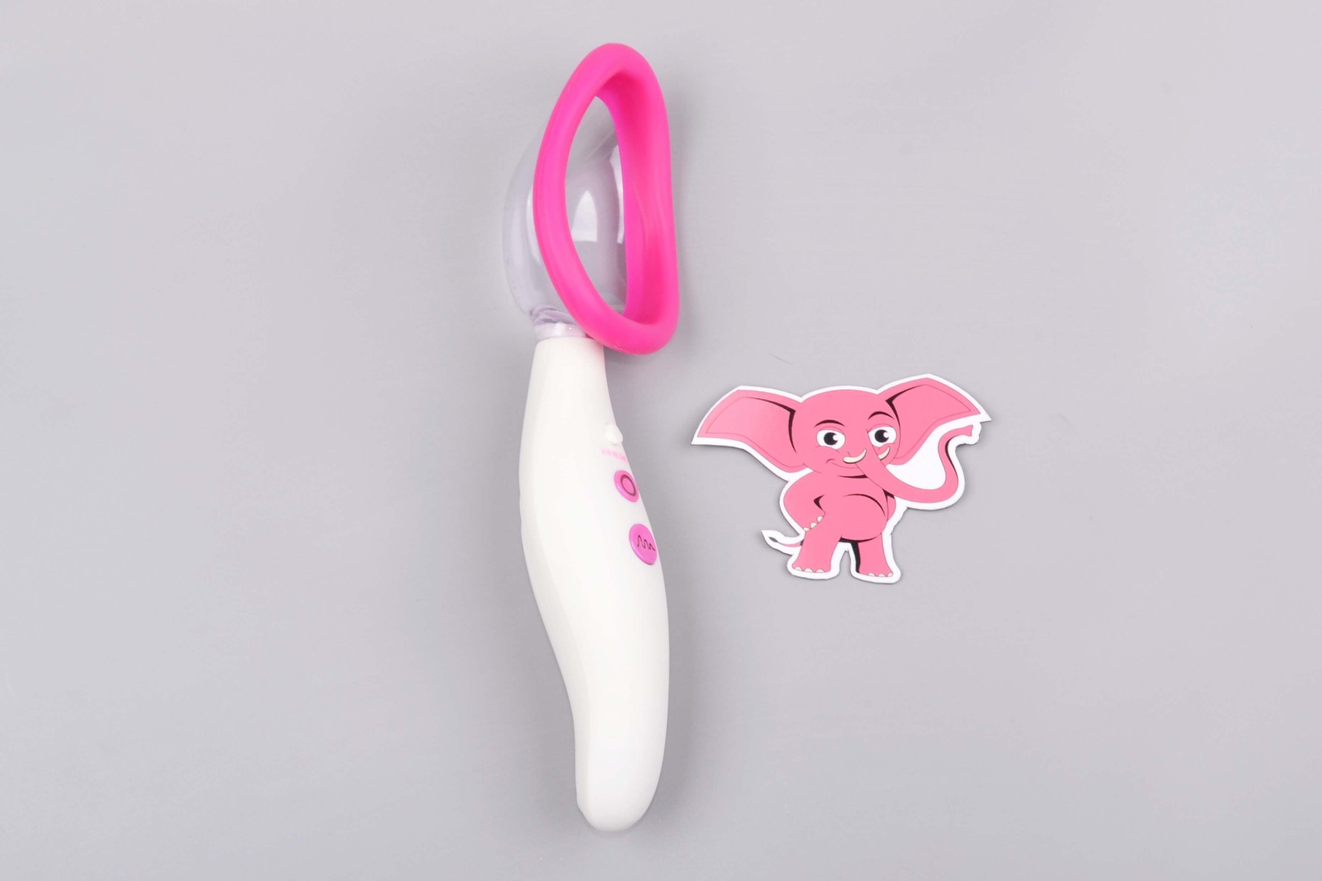 Automatická vibrační vakuová pumpa na vaginu Pink & White