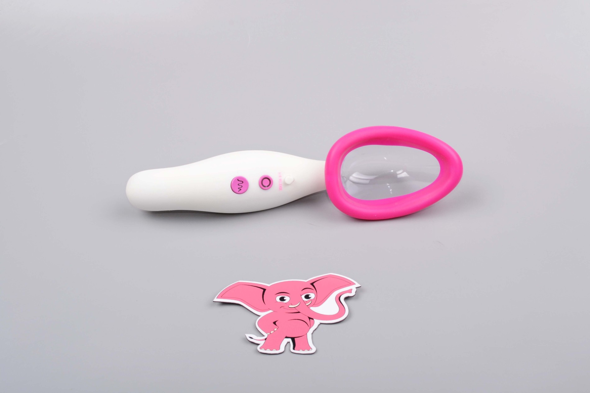 Automatická vibrační vakuová pumpa na vaginu Pink & White