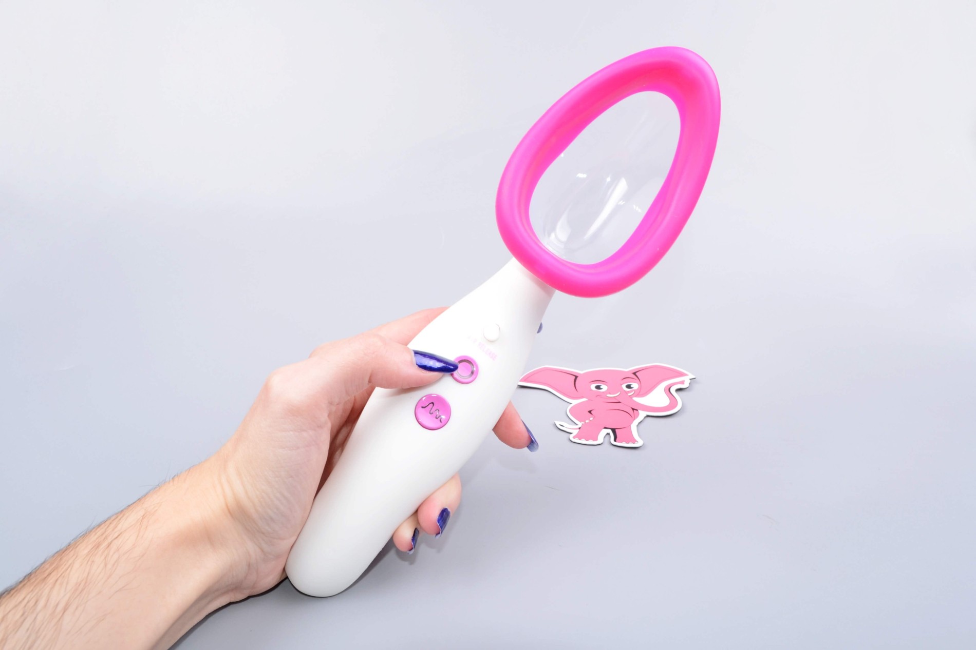Automatická vibrační vakuová pumpa na vaginu Pink & White