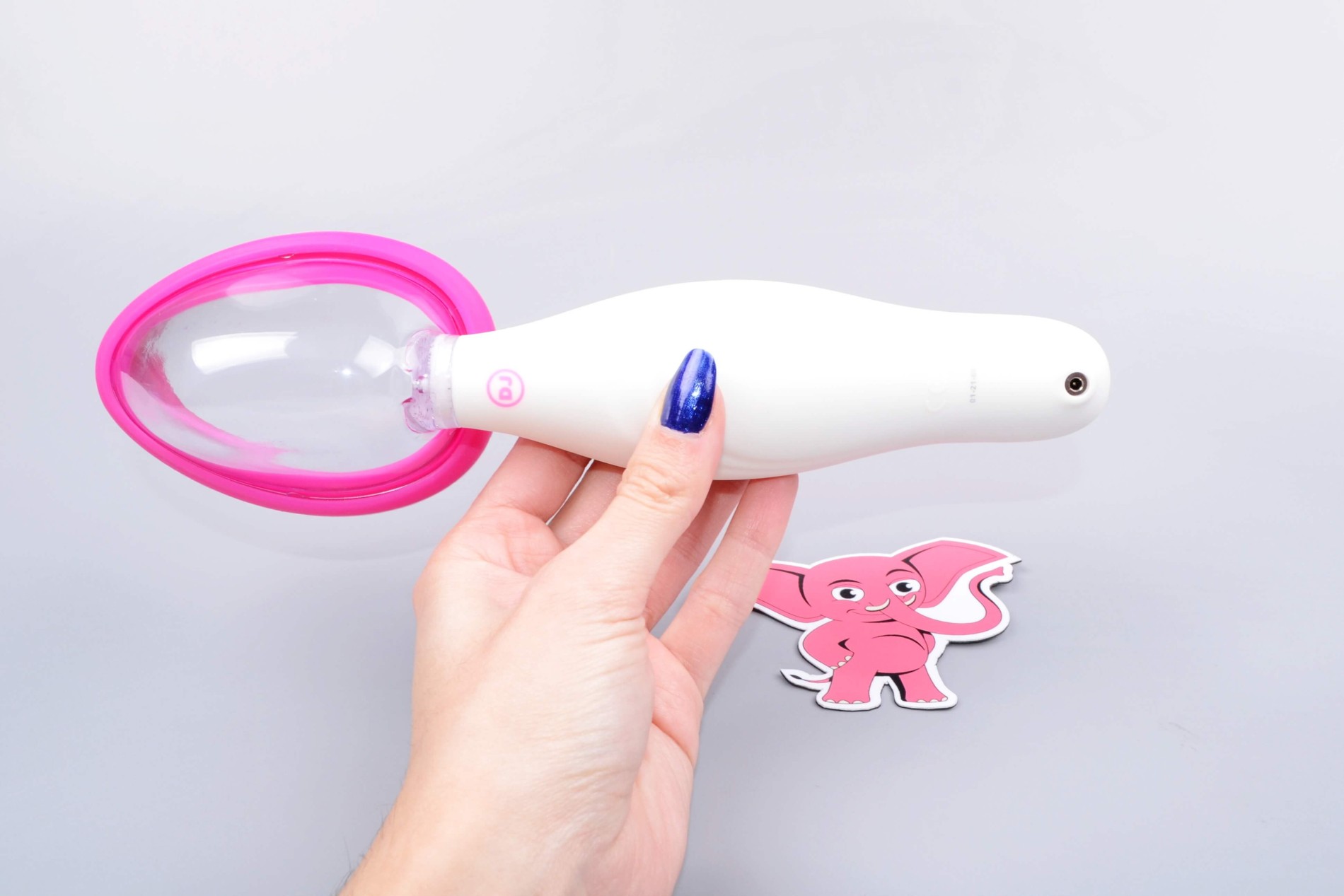 Automatická vibrační vakuová pumpa na vaginu Pink & White