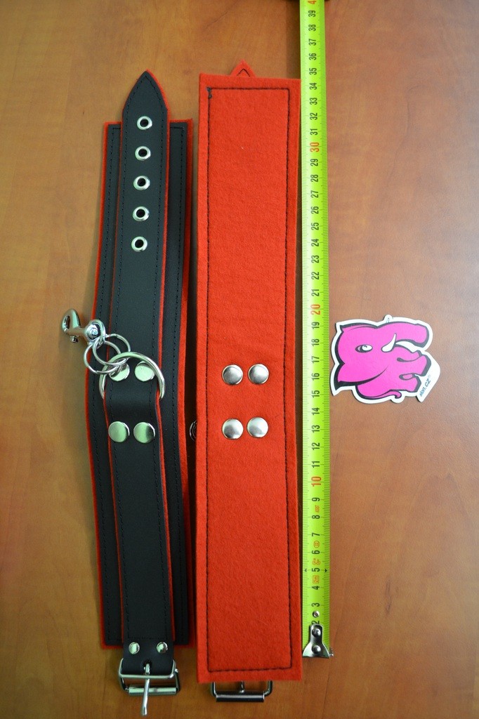 Kožená pouta na NOHY, řetízky navíc