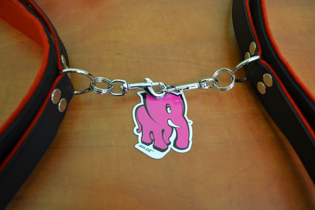 Kožená pouta na NOHY, řetízky navíc