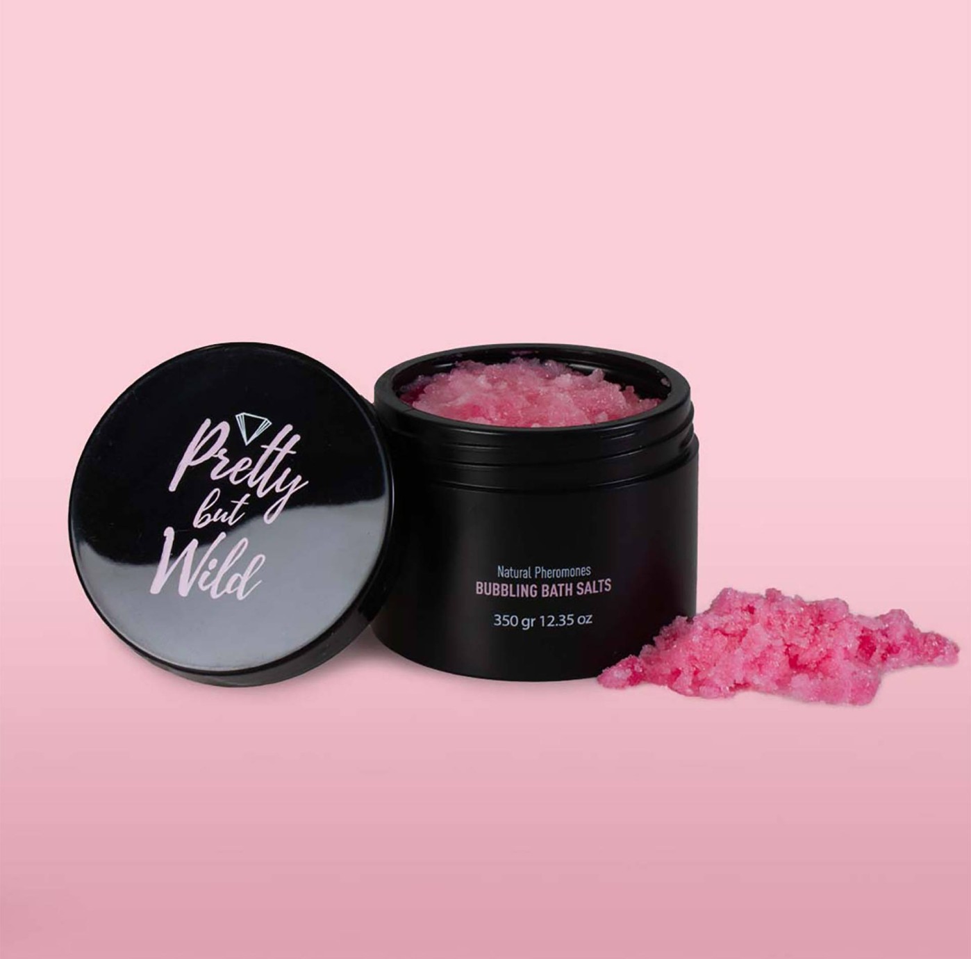 Tělový peeling a relaxační koupel s feromony Bubbling Wild Salt (350 g)
