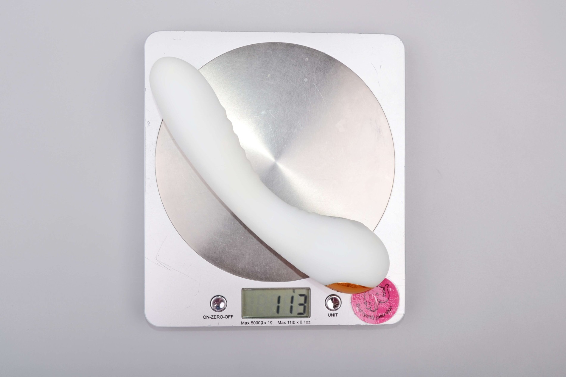 Svítící silikonový vibrátor Lumisphere (18 cm), váha