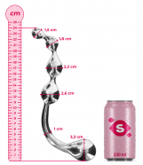 Oboustranné kovové dildo Bulb Wand (24 cm)