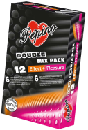 PEPINO Double Mix dráždivé kondomy 12 ks