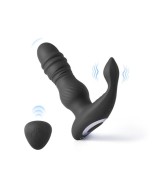 JADEN-Thrusting Prostate Massager Vibrating Butt Plug Anal Sex Toy Black