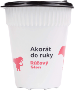 Merch – hravý sloní kelímek Růžový Slon (0,3 l)