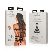 BEDROOM FANTASIES Vera Body ve stylu harnessu - Černá