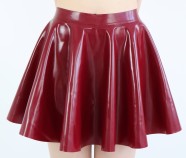 Červená latexová sukně Misty