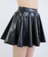 Černá latexová sukně Misty