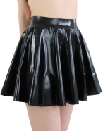 Černá latexová sukně Misty