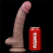 10,5'' Dvojitě vrstvený silikonový penis