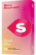 Sexy Elephant – sada kondomů Dual Mix (12 ks)