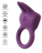 Vibrační erekční kroužek Silicone Rabbit