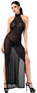 NOIR F372 Onyx Twin-slit Long Dress