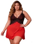 Krajková košilka Inferna Black-Red